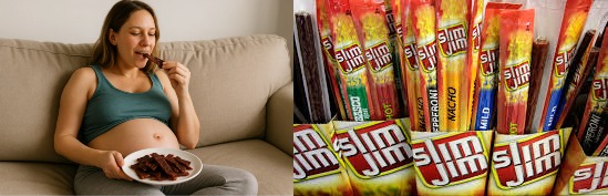 can pregnant women eat slim jims